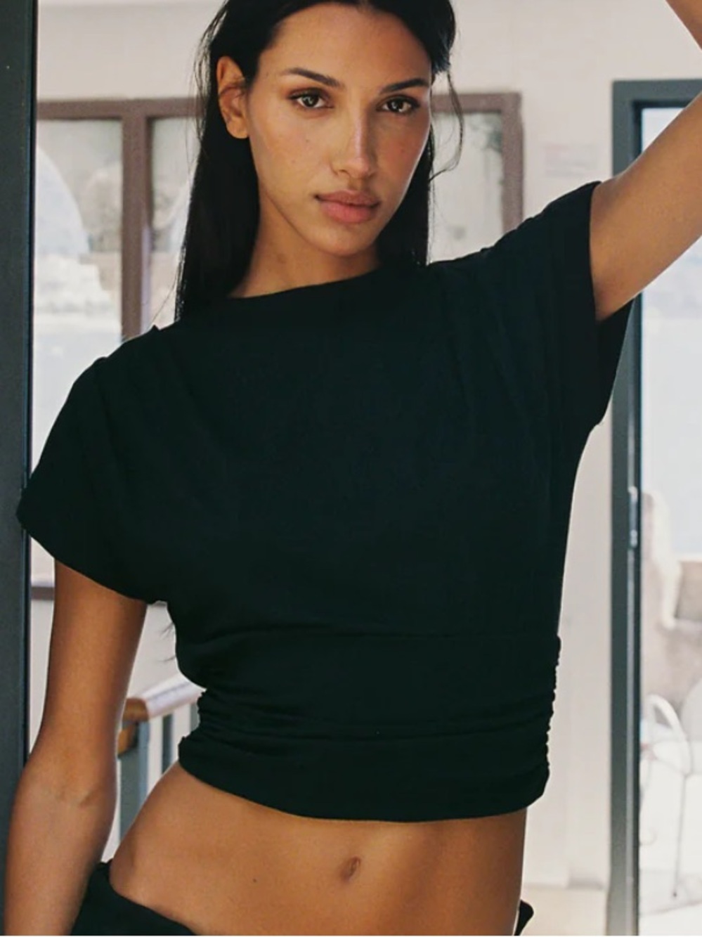 With jean black Tammy top small